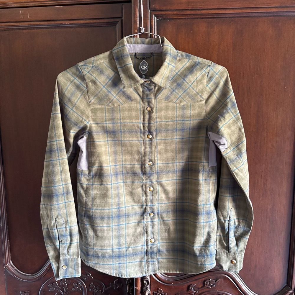 Plaid Button-Up Shirt